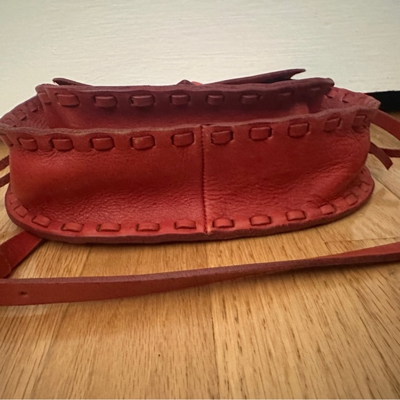 MADEWELL Red Small LEATHER FLAP COVER HANDMADE SADDLE MESSENGER Crossbody - Picture 11 of 11